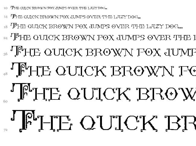 Kingthings Embroidery font waterfall